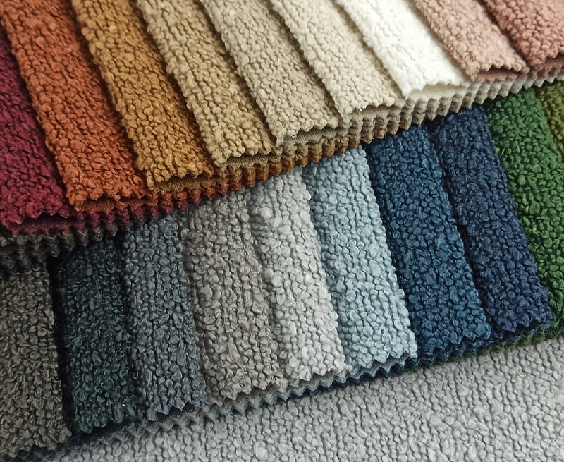 Tkanina bouclé BALOO – miękka struktura w beżowych tonacjach