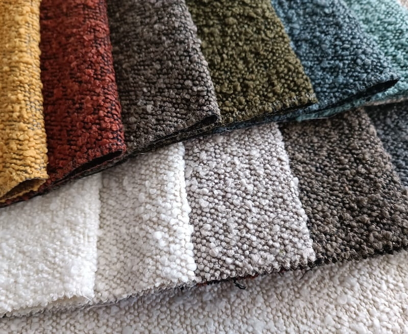 Tkanina bouclé ASCOT – wyrazista struktura w kremowej tonacji