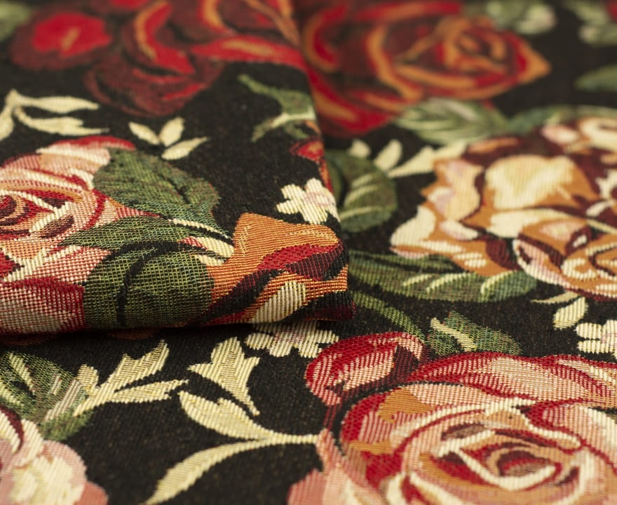 żakardowa tkanina MEDALIONY