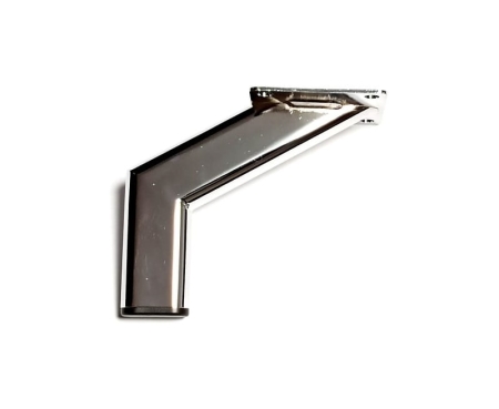Noga metalowa owalna chromowana h‑130 do mebli tapicerowanych