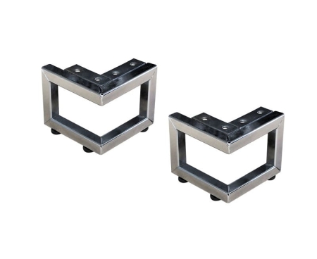 Noga metalowa narożna COMO mała h‑85 chrom