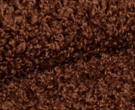 ROLF 10 czerwony ceglasty: Tkanina bouclé w kolorze matowej czerwieni cegły (terakoty)