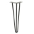 Nóżka meblowa HAIRPIN LOFT 41 cm czarna, trzy pręty, metalowa, idealna do stołów, ławek i szafek w stylu loft i industrialnym..jpg