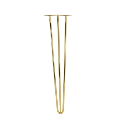 nóżka meblowa HAIRPIN 41 cm złoty chrom trzy pręty do stołów biurek i szafek.jpg