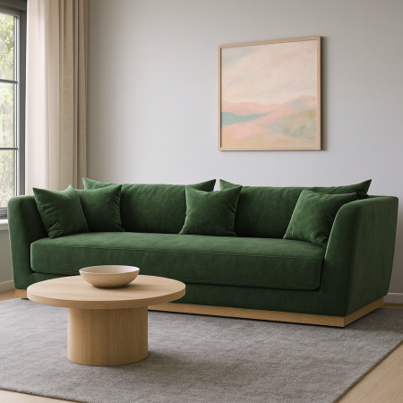 Bangkok Forest aranzacja tkaniny na kanapie