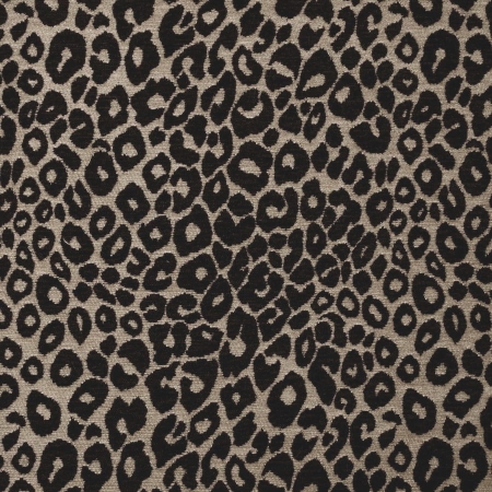 Tkanina obiciowa WILD 235 Elegant Safari beżowa z czarnym klasycznym wzorem leopard.jpg