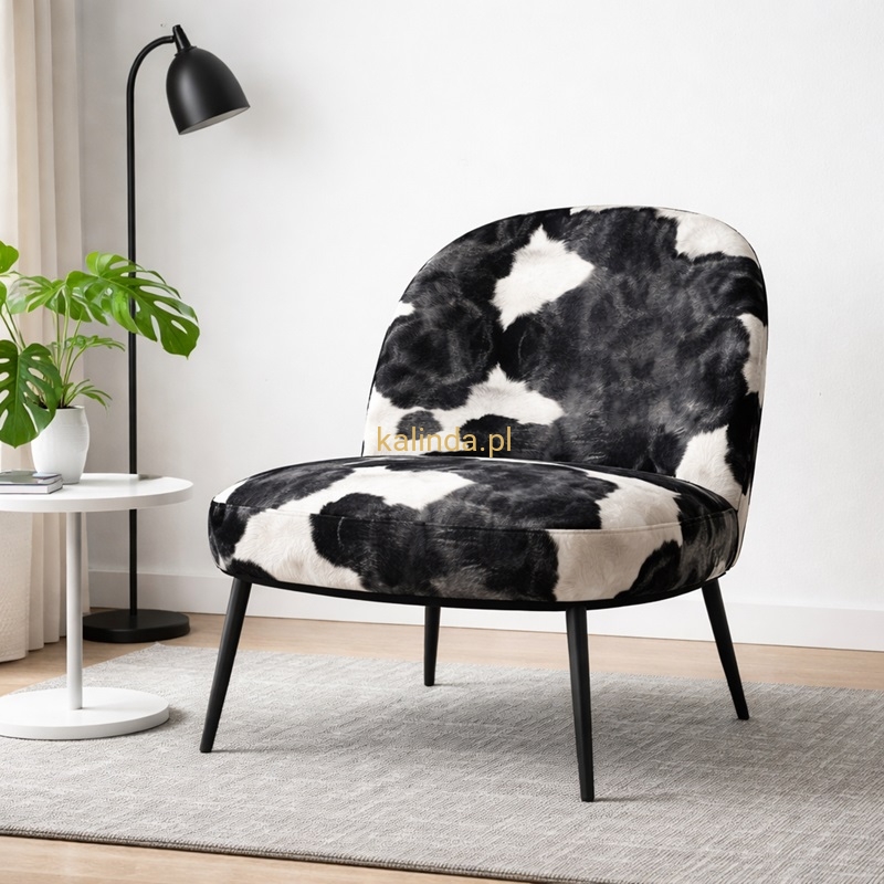 CRUSH KROWA – miękka tkanina tapicerska cow print w naturalnym wzorze skóry krowy, brązowo-biała lub czarno-biała.jpg