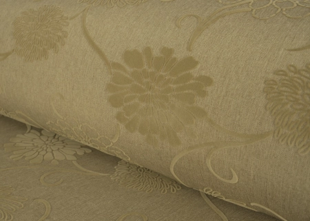 FURIO 850 KWIAT BRĄZ  z flokowanym wzorem roślinnym 3D.