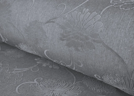 FURIO 960 KWIAT POPIEL  z flokowanym wzorem roślinnym 3D.