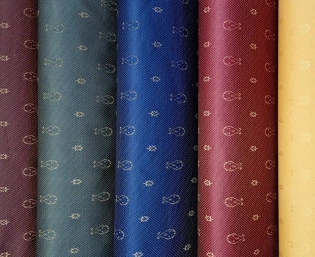 tkanina tapicerska Verona Caro żakard w kratę z ornamentem paisley w kolorze bordo,złotym, granatowym i zielonym.jpg