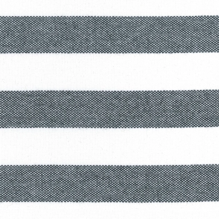 Valencia Stripes Charcoal tkanina w biało-grafitowe paski, wytrzymała tkanina ogrodowa na poduszki, leżaki i meble zewnętrzne.jpg