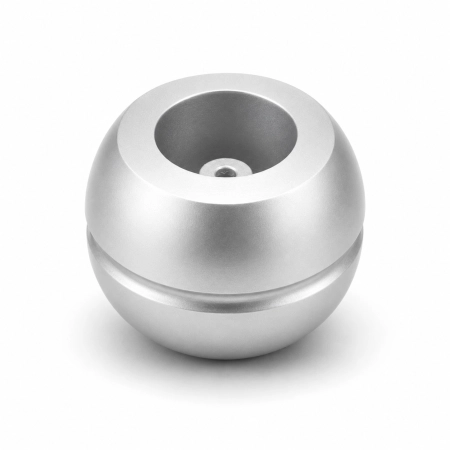 Stopka meblowa BARYŁKA h-50 mm fi 78 mm z tworzywa sztucznego w kolorze aluminium