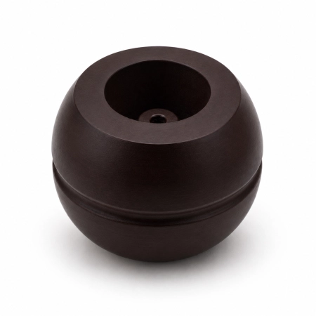 Stopka meblowa BARYŁKA h-50 mm fi 78 mm z tworzywa sztucznego w kolorze wenge