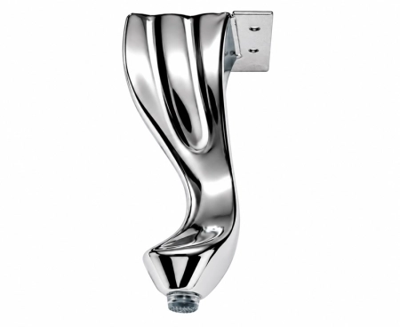 Nóżka meblowa LUDWIK 145 mm chrom – ozdobna metalowa noga do sofy i fotela.jpg