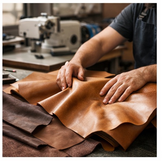 Praca tapicerska ze skórą meblową – selekcja i przygotowanie materiału