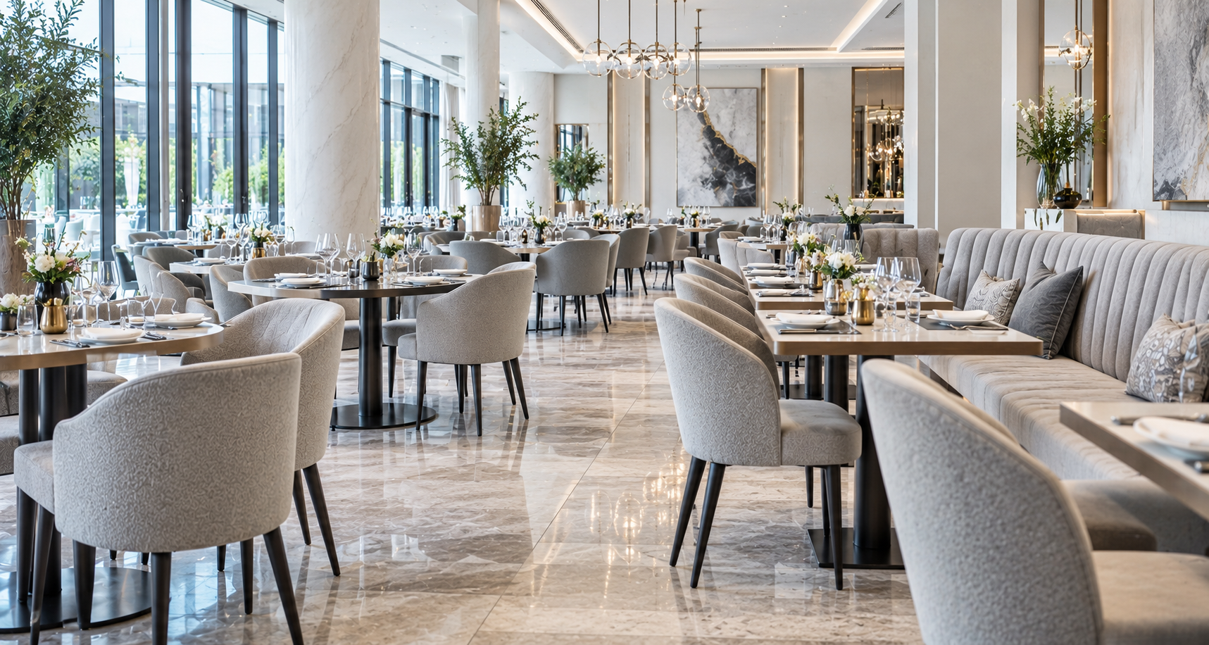 Tkaniny kontraktowe na krzesła restauracyjne i meble HoReCa