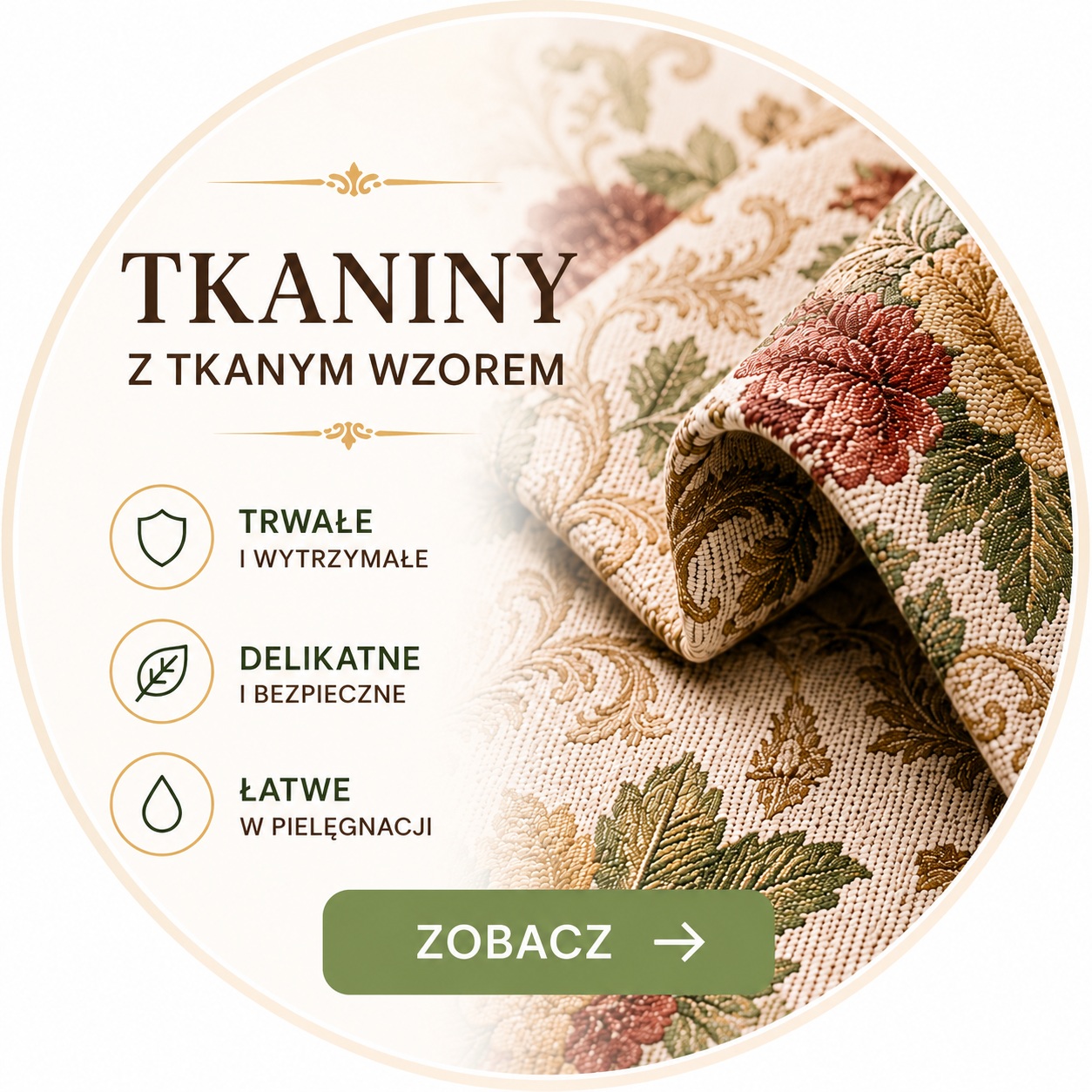 Tkaniny z tkanym wzorem