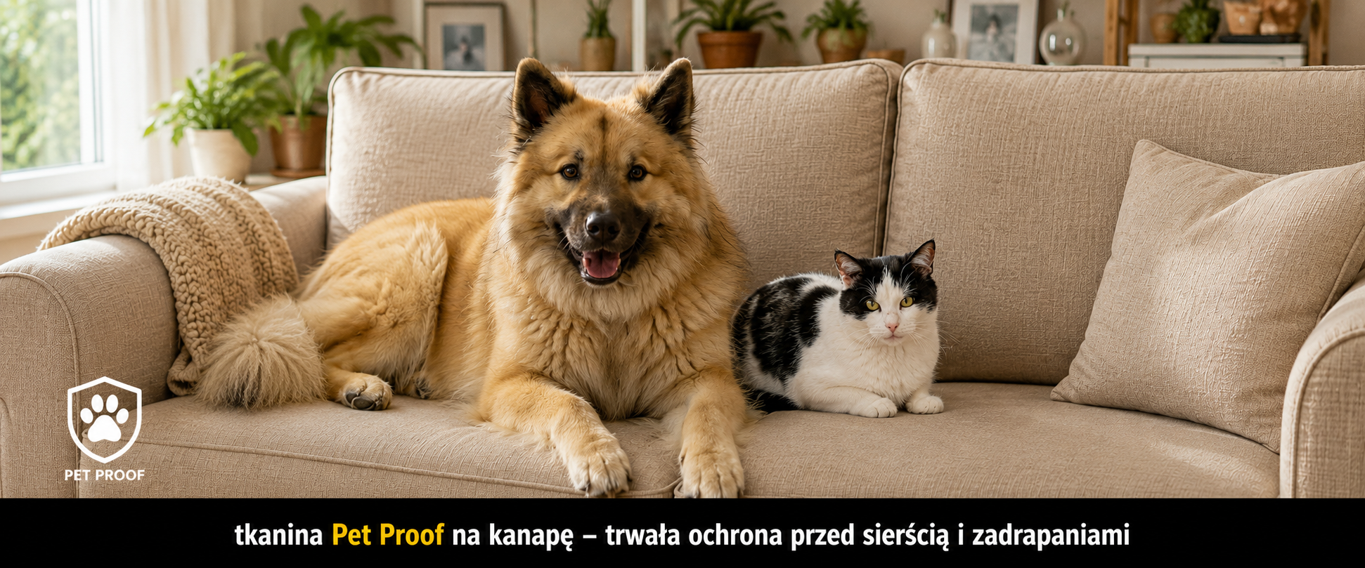 Tkanina obiciowa na kanapę do domu ze zwierzętami